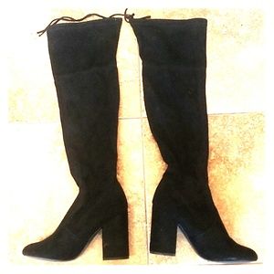 Steve Madden knee high suede boots 7